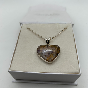 Blue John Pendant Small Heart