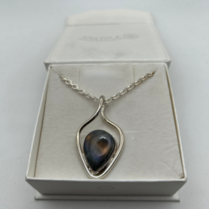 Labradorite Pendant Inverted Teardrop