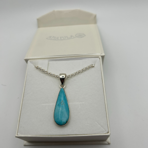 Natural Turquoise Long Teardrop
